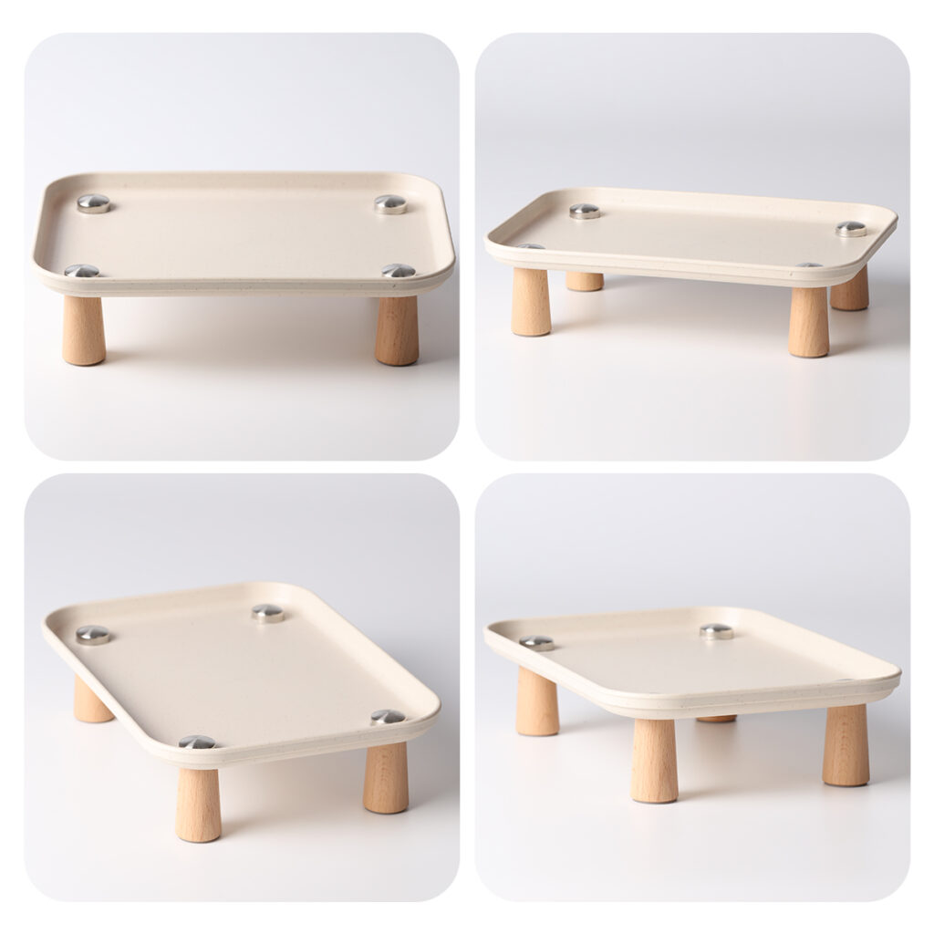 Small Pet Height-Increasing Bowl Rack Multi-angle view