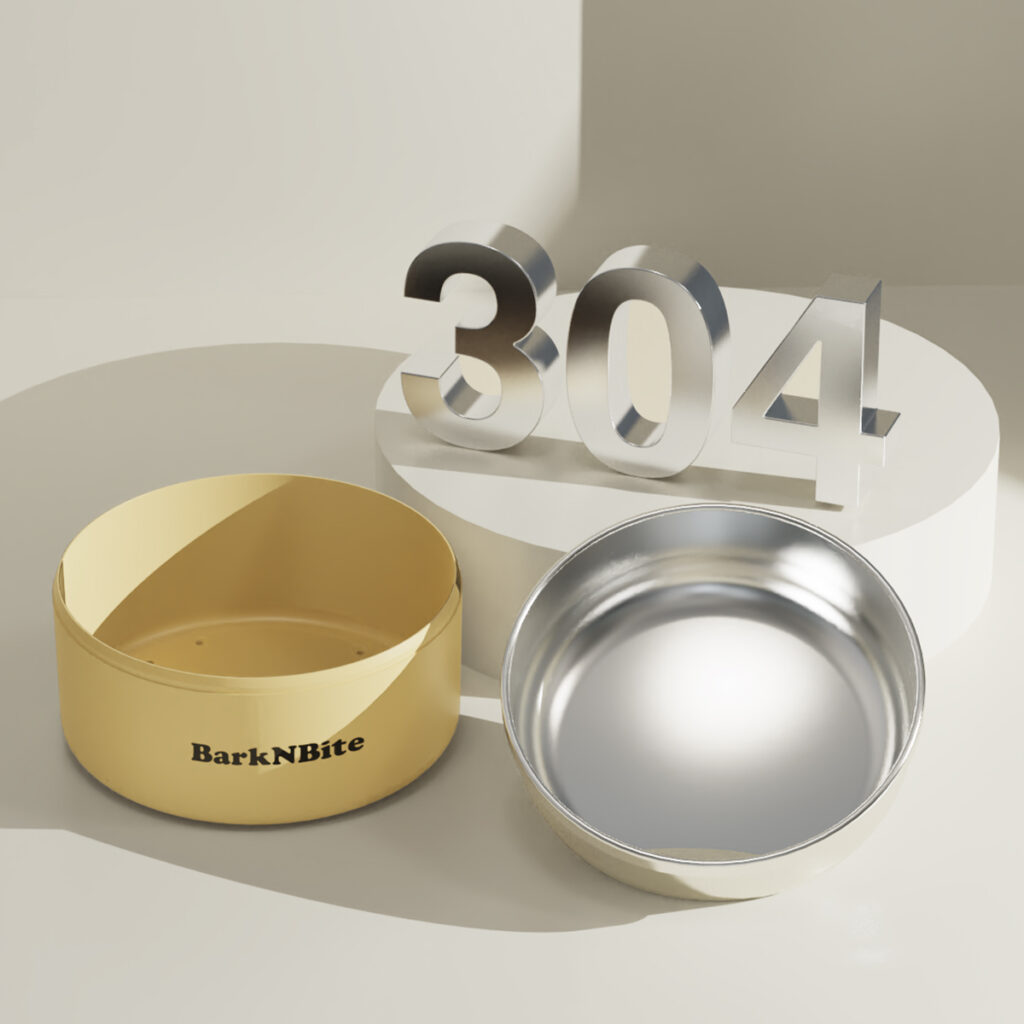 800ml 304 stainless steel pet bowl Unique Original Design