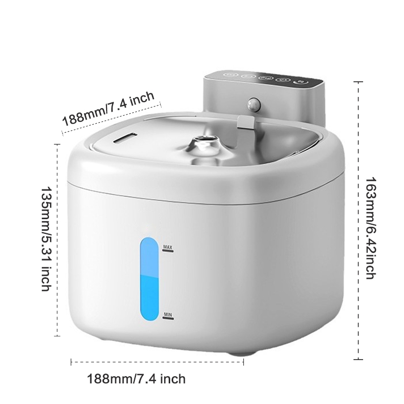 Smart wireless drinking fountain for pets weight