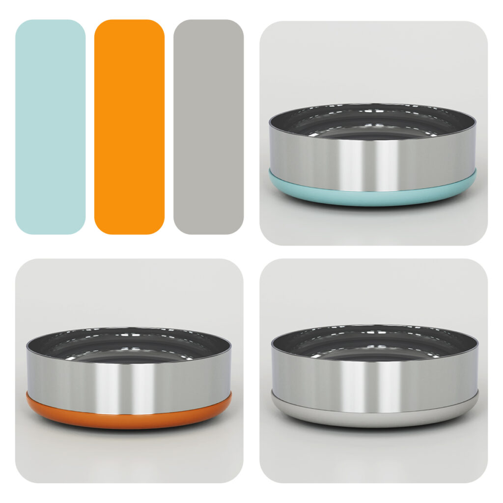 Three-layer composite weighted pet bowl Colors currently on sale