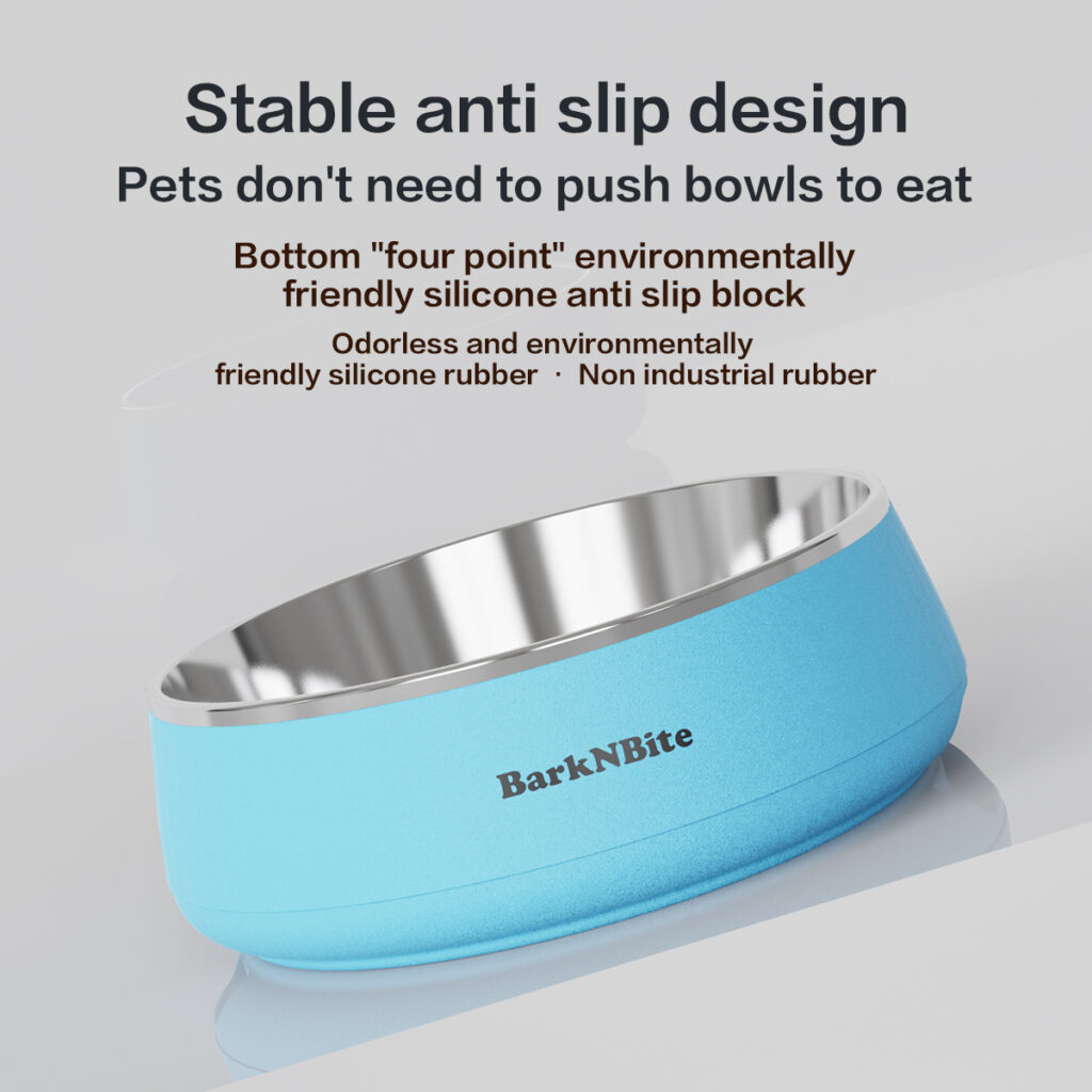 BarkNBite stainless steel pet bowl 1300ml