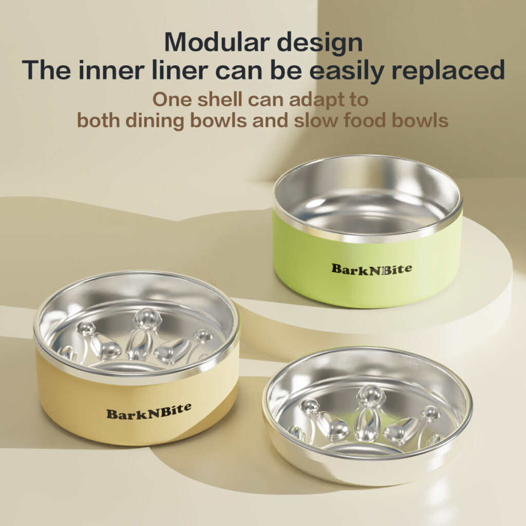 Pet slow feeder bowl