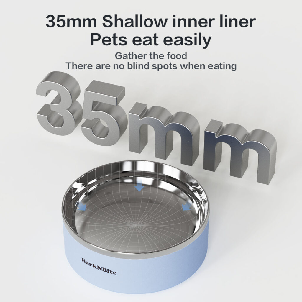 Low-depth pet bowl