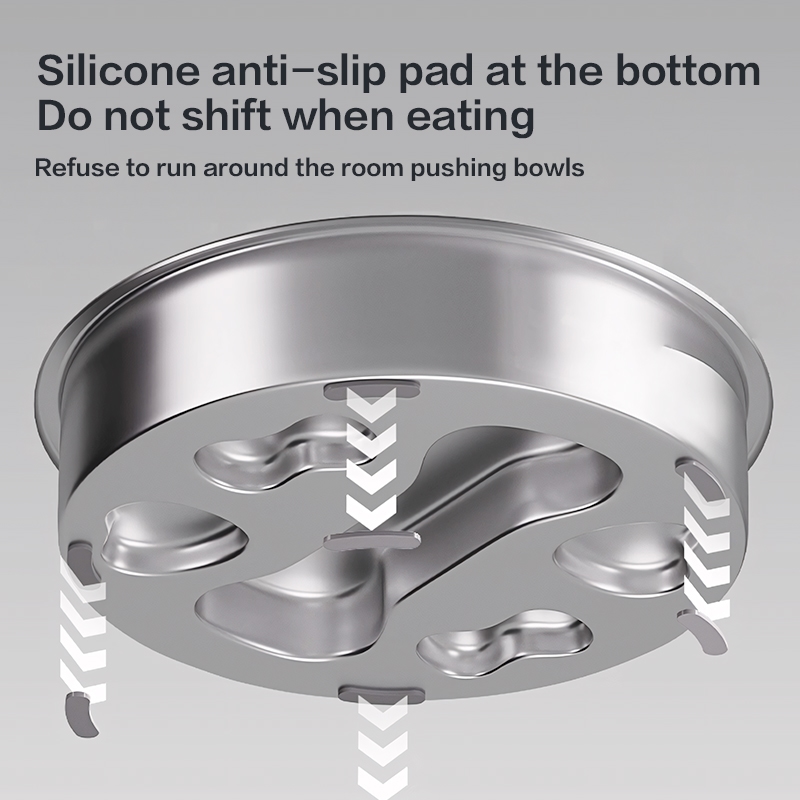 304 stainless steel pet slow feeder bowl