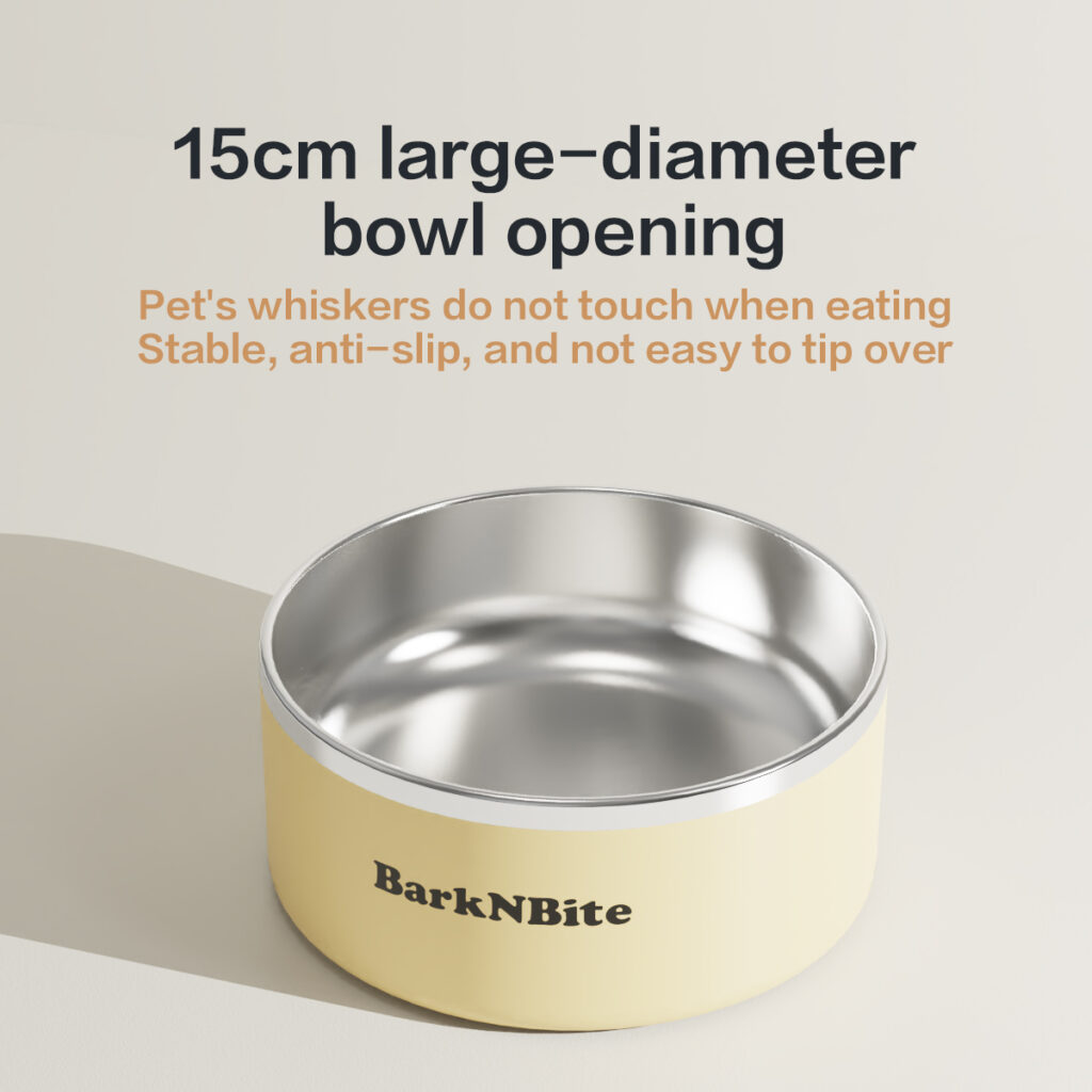 800ml 304 stainless steel pet bowl