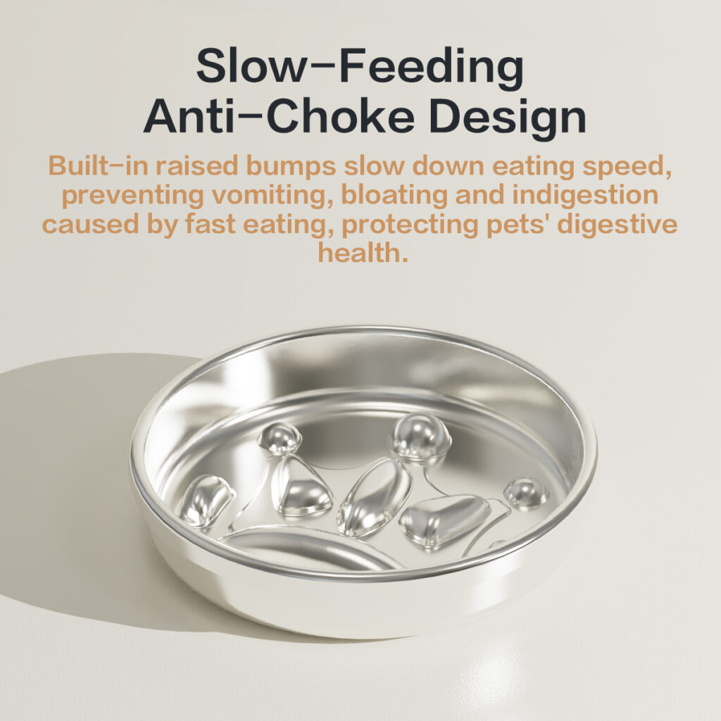 Pet slow feeder bowl