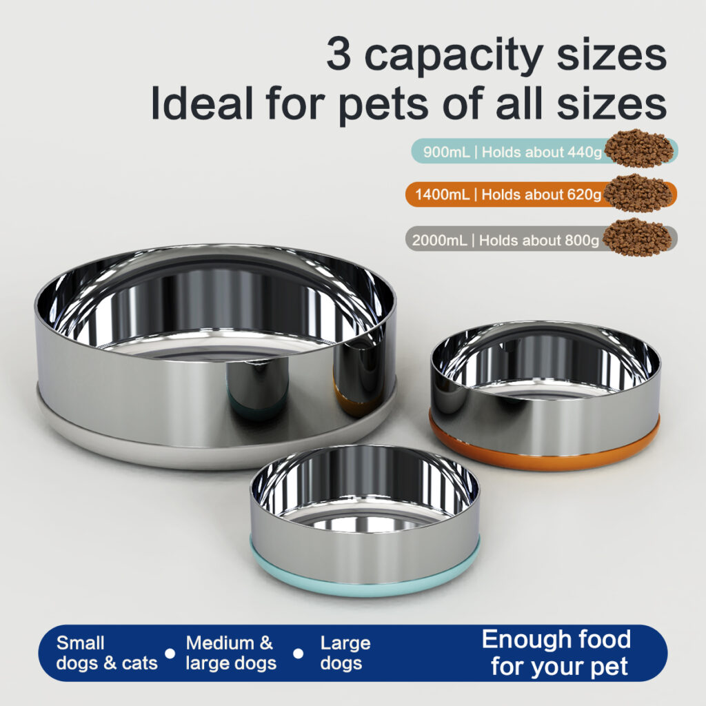 Three-layer composite weighted pet bowl