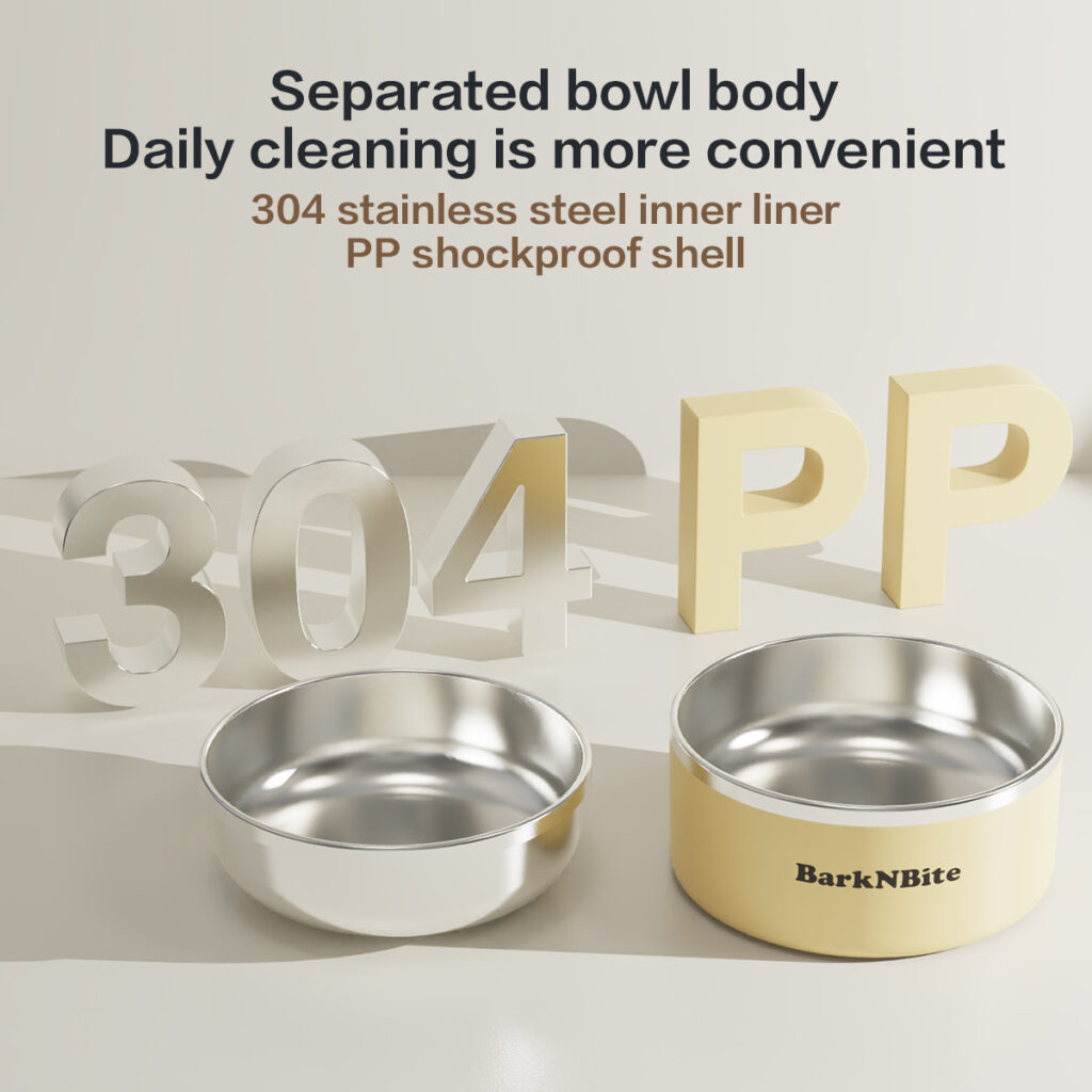 800ml 304 stainless steel pet bowl
