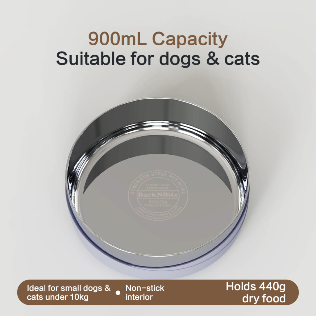 Three-layer composite weighted pet bowl