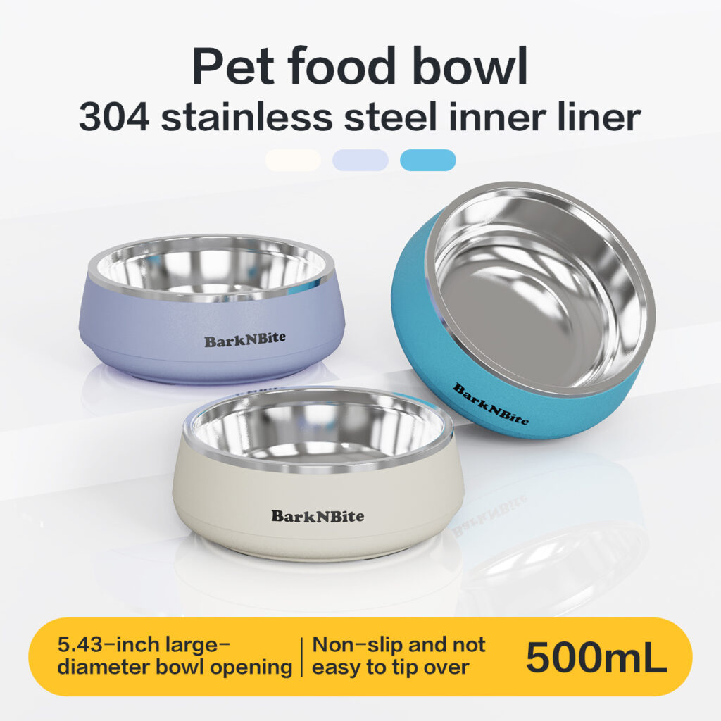 500ml 304 stainless steel pet bowl